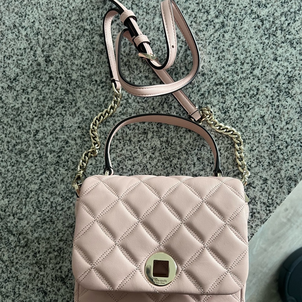 Pink Quilted Handbag - Picture 3 of 4